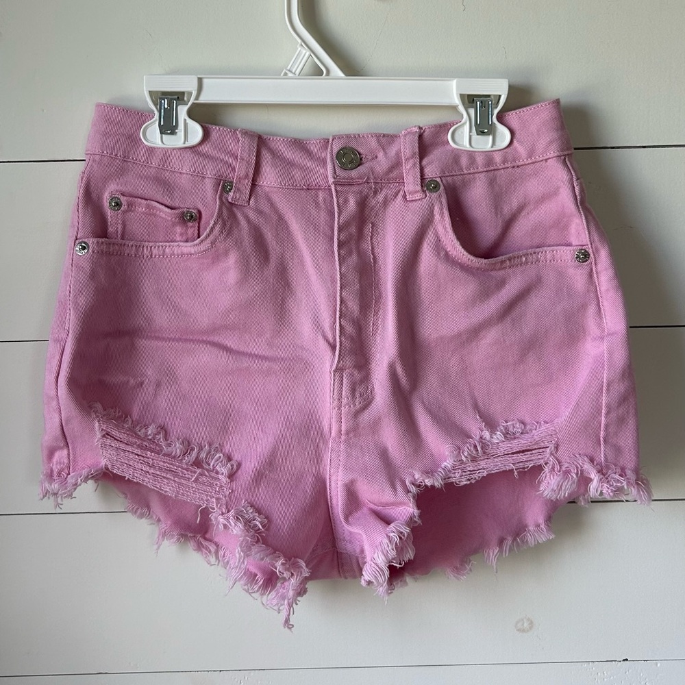 love tree denim pink shorts (size S)